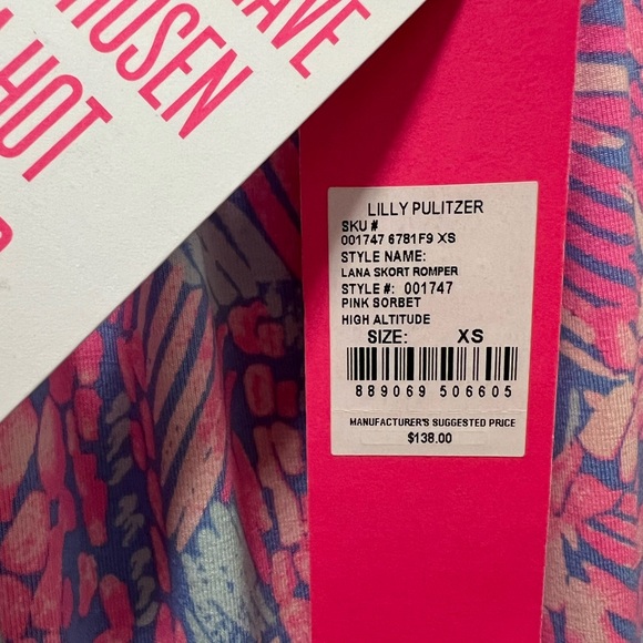 🌺 NWT LILLY PULITZER Lana Skort Romper | High Altitude | Women’s Size XS - Picture 12 of 13